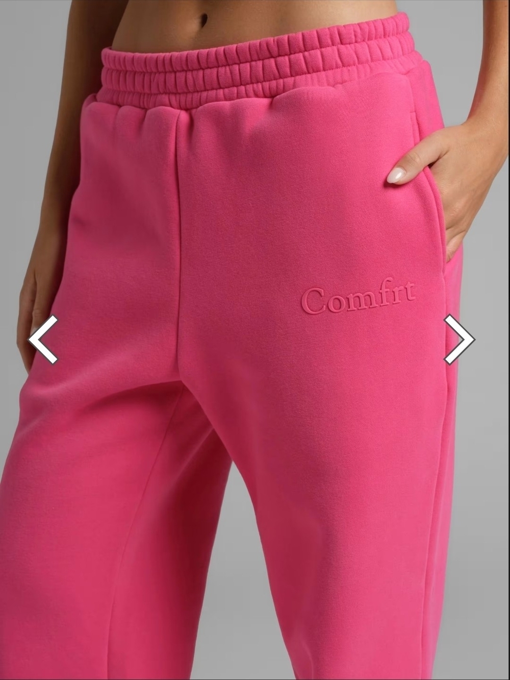 Comfrt Minimalist Sweatpants - Hot Pink - 2XL - Picture 2 of 4